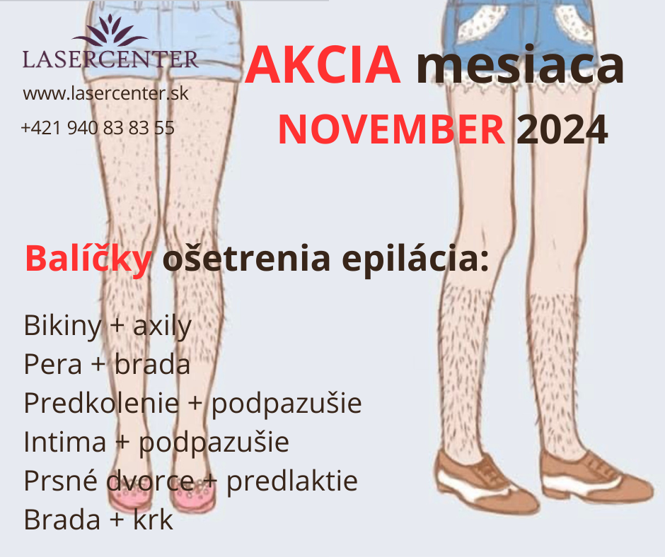 balíčky epilacia lasercenter